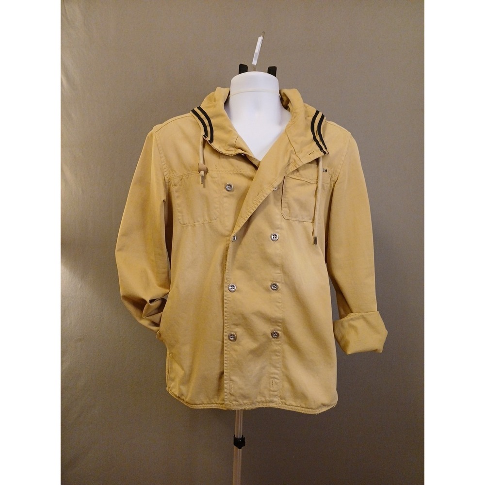 DIESEL  Jacket Men's LARGE‎ Double Breasted Hooded Lightweight